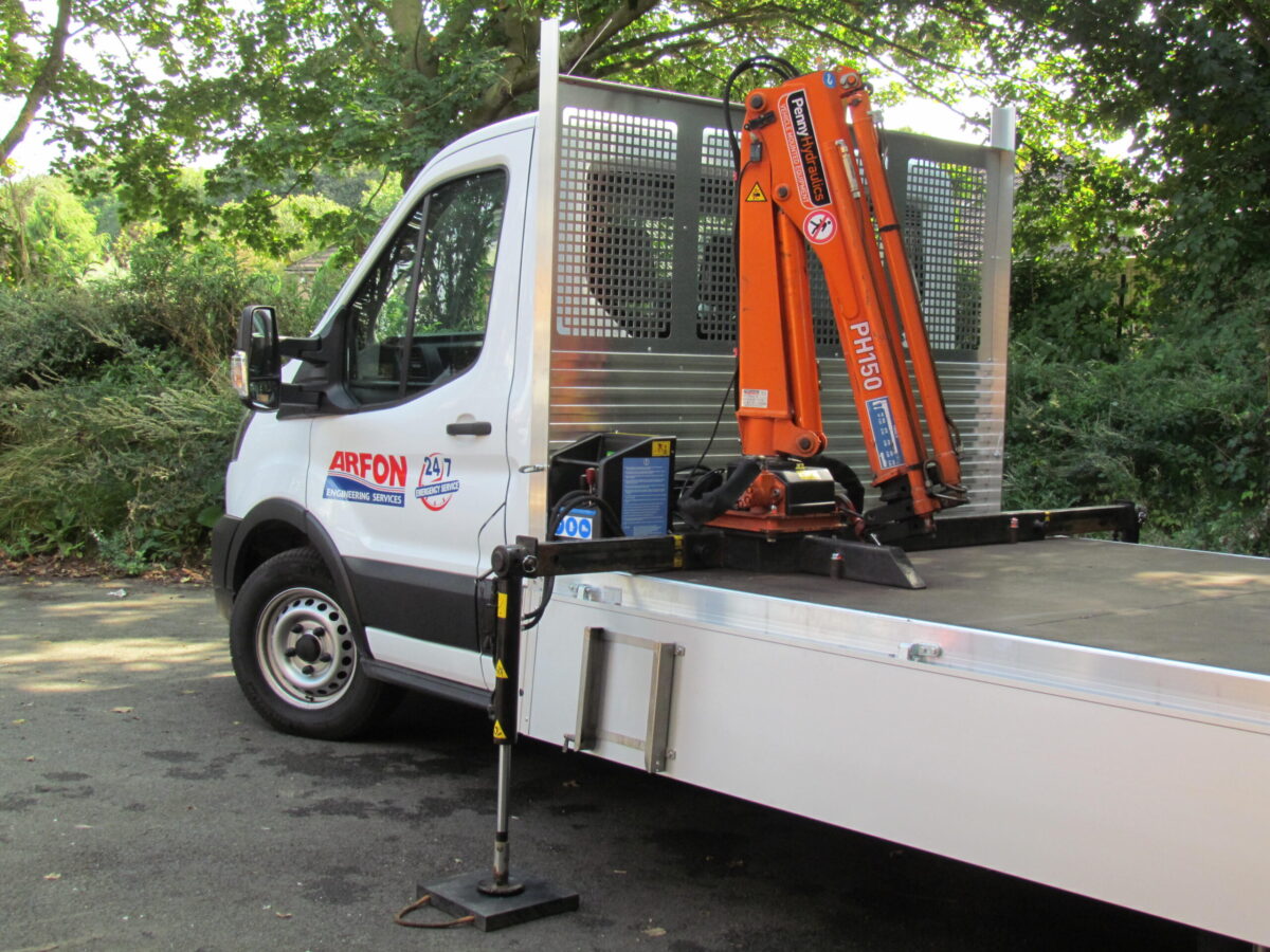Saving Money and Carbon Emissions - Penny Hydraulics' Crane Refit With Birkenhead Car and Van Hire & Arfon Engineering Services - Penny Hydraulics